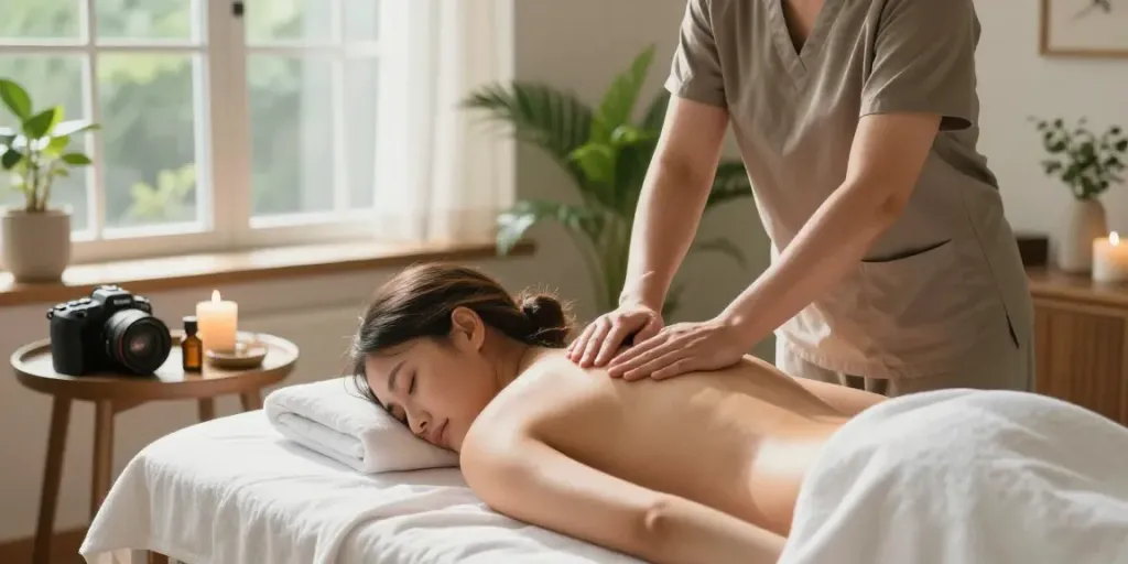 Experience 동대문출장마사지 in a tranquil home spa setting with soothing ambiance.