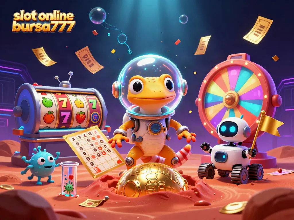 Mengeksplorasi slot online bursa777, gecko luar angkasa dan rover di kasino emas