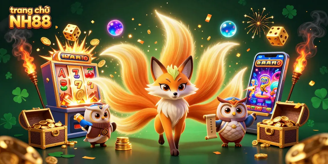 Experience the captivating scene at trang chủ NH88 with vibrant characters and exciting gambling elements.