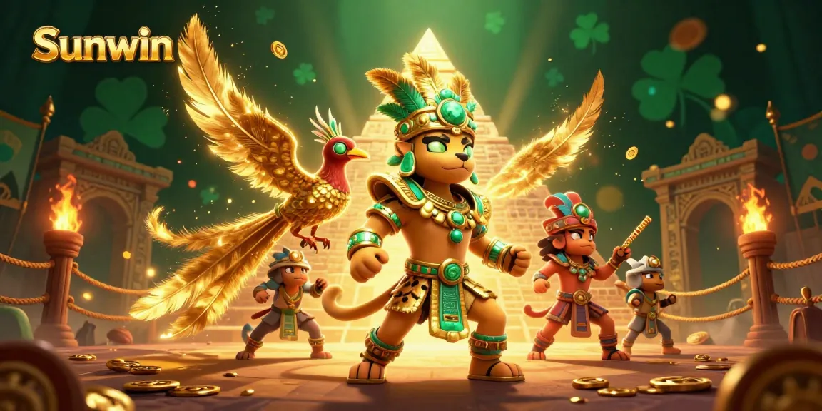 Discover exhilarating gaming adventures at Sunwin, featuring vibrant characters and rich casino elements.