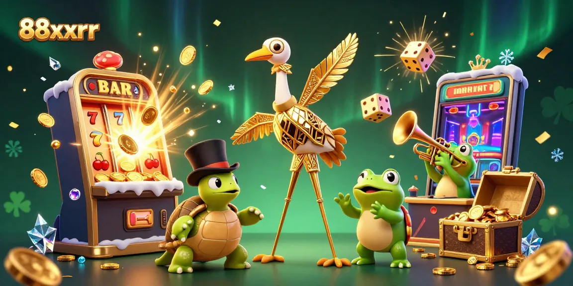 Experience the thrill of 88xxrr with vibrant jackpot celebrations and engaging casino characters.