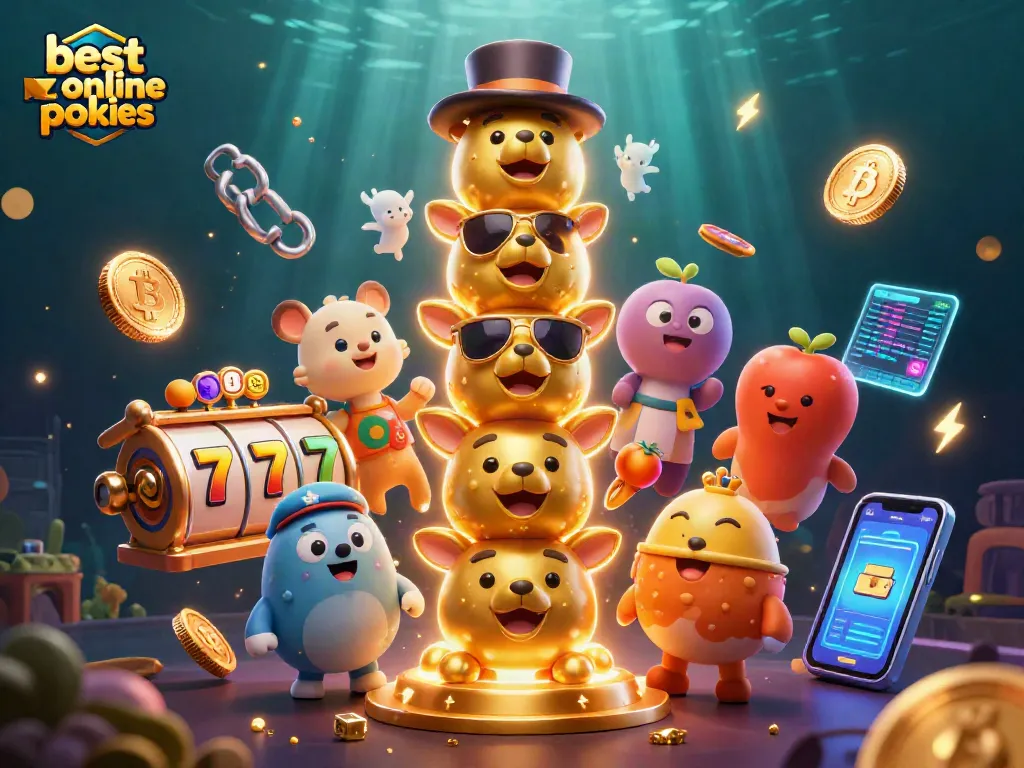 Spin and win at the best NZ online pokies with vibrant 3D characters and slot elements.