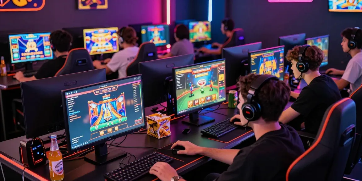 hero138 login vibrant online gaming scene with players focused on slot games and casino action