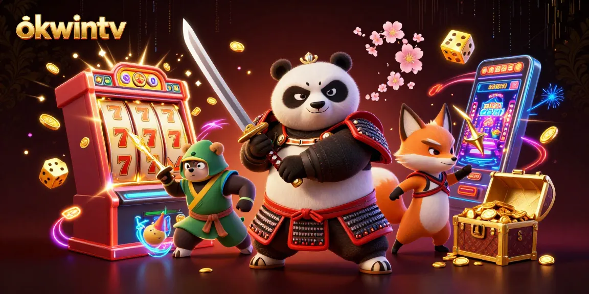 Spin the reels and win big with okwintv's thrilling slot adventure featuring samurai panda.