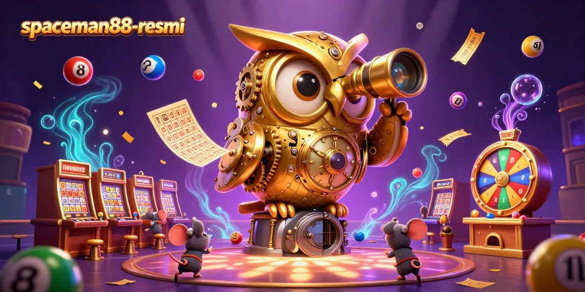Spin and win with the captivating imagery of spaceman88-resmi showcasing a vibrant casino atmosphere full of excitement.
