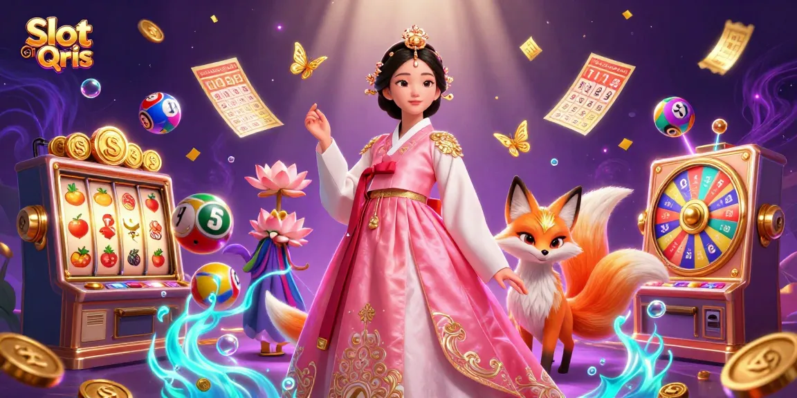 Experience the thrill of Slot Online Qris with a luxurious hanbok, lucky fox, and vibrant symbols.