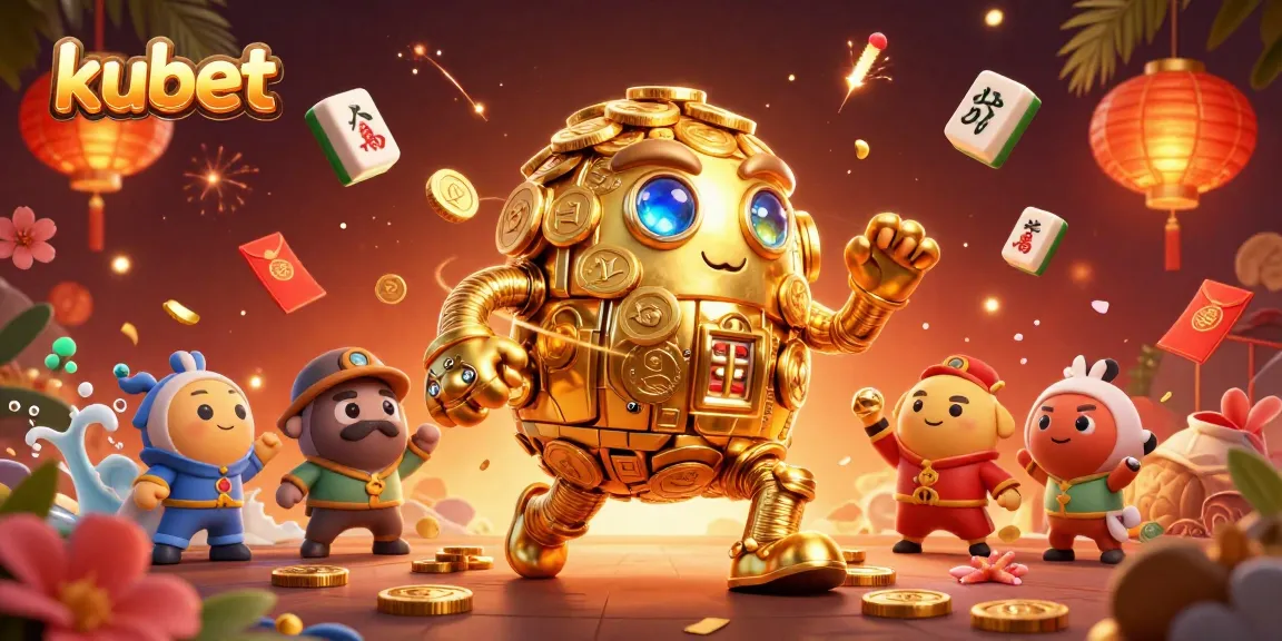 Experience thrilling gameplay at kubet with vibrant characters and dynamic casino elements in a stunning 3D scene.