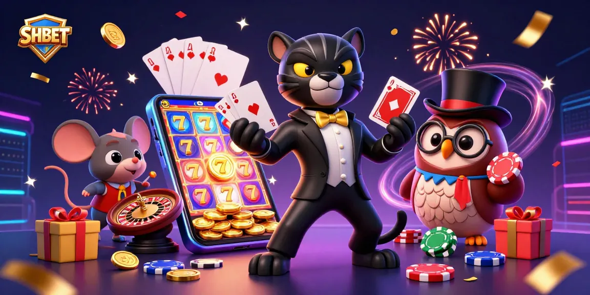 Engage in thrilling games at SH BET with vibrant characters and exciting casino elements