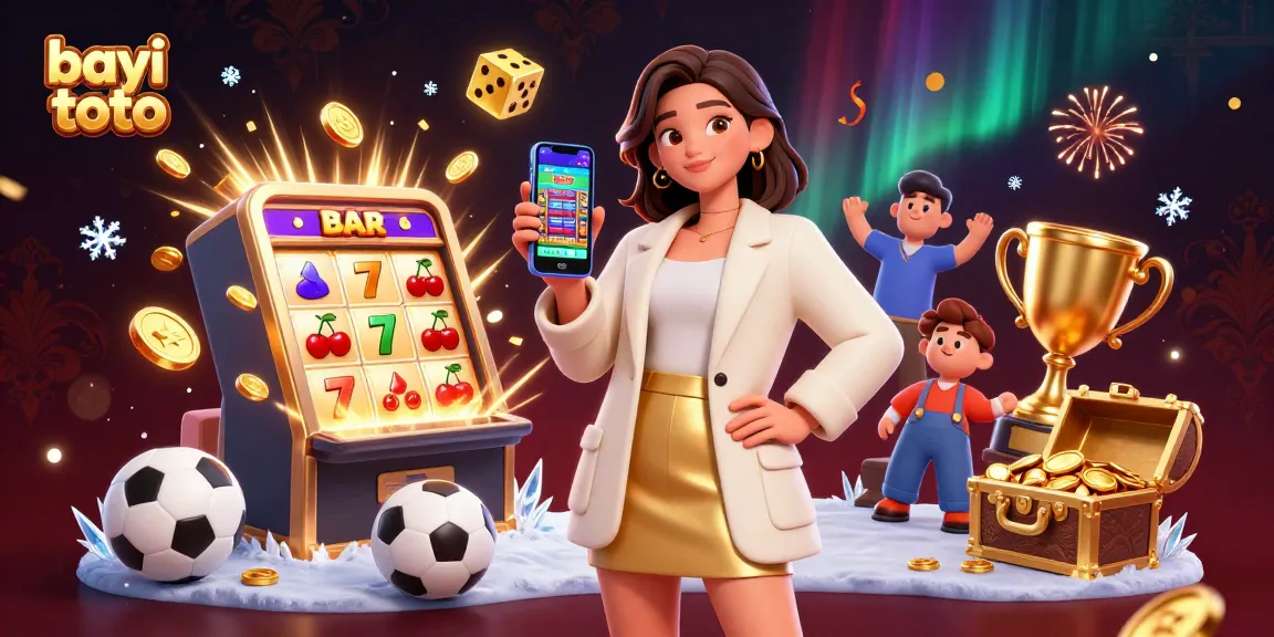 Experience thrilling betting with bayi toto through an engaging 3D digital illustration of casino elements.