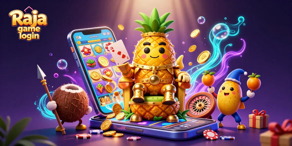 Engage in thrilling gameplay with Raja game login featuring a lively casino scene.