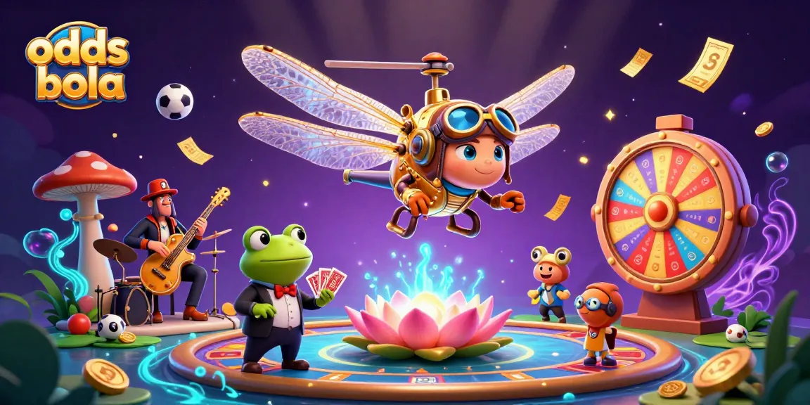 Experience the highs of sports betting with odds bola and vibrant winning symbols in a captivating casino scene.