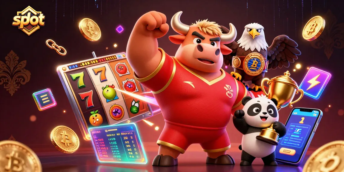 Memenangkan jackpot slot dengan simbol buah dan 7 keberuntungan bersama karakter 3D di kasino