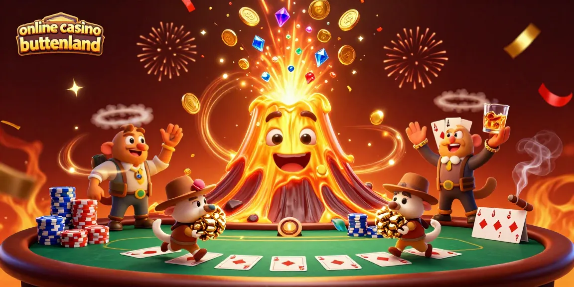 Experience thrilling wins at the online casino buitenland with a captivating volcanic treasure scene.