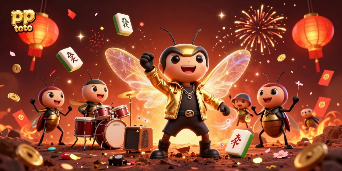 Experience the thrilling atmosphere of pp toto with vibrant fireworks, festive decorations, and a lively rock star scene.